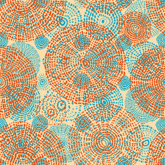  Vector mosaic art pattern. Curved mosaic image