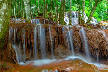 Pa Wai Waterfall,Beautiful waterfall in Tropical Rain forest,Tak Province, Thailand