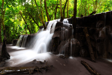 Pa Wai Waterfall,Beautiful waterfall in Tropical Rain forest,Tak Province, Thailand