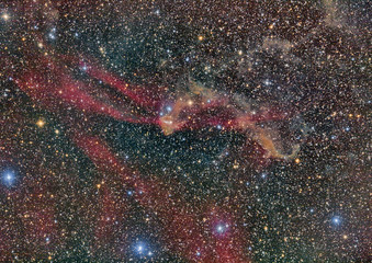 Wall Mural - sh2-126 nebula in lacerta