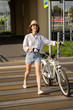 © tugolukof - biker on crosswalk