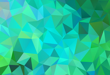 Wall Mural - light green vector gradient triangles texture.