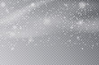 © kume111000 - Falling Snow Overlay Background. Snowfall Winter Christmas Background.
