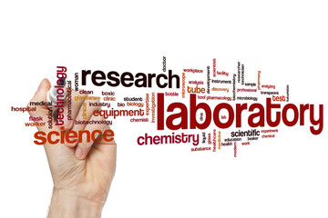 Wall Mural - Laboratory word cloud