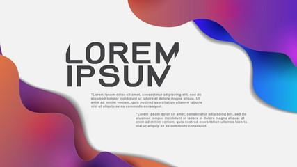 Poster - colorful geometric background with tilted shapes composition. vector illustration