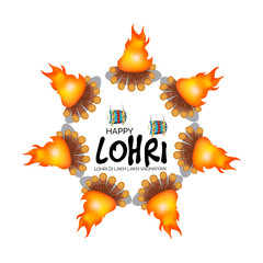 Sticker - HAppy Lohri