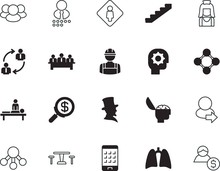 People Vector Icon Set Such As: Workshop, Bathroom, Hierarchy, 19th, Constructor, Sitting, Smartphone, Telephone, General Purpose, Washroom, Top, Search, Healthy, Chair, Cartoon, Lincoln, Strategy