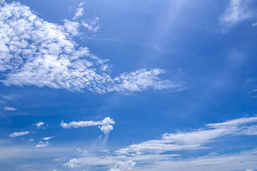 Sky with white clouds Background