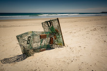 Lobster Traps On Beach