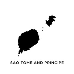 Wall Mural - Sao Tome and Principe map vector design template