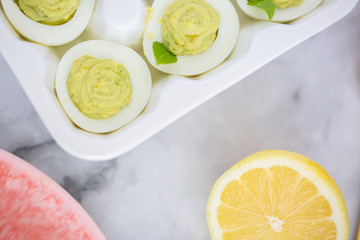 Wall Mural - Straight Up Avocado Deviled Eggs