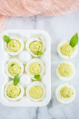 Wall Mural - Straight Up Avocado Deviled Eggs