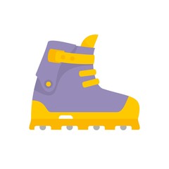 Poster - Small wheel inline skates icon. Flat illustration of small wheel inline skates vector icon for web design