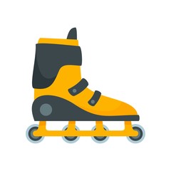 Poster - Extreme inline skates icon. Flat illustration of extreme inline skates vector icon for web design