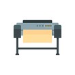 Printer plotter icon. Flat illustration of printer plotter vector icon for web design