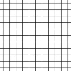 Wall Mural - abstract monochrome black and white grid striped seamless geometric pattern line background. vector 