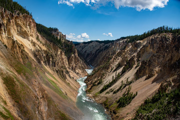 Sticker - Yellowstone river at the Grand Canyon of Yellowstone