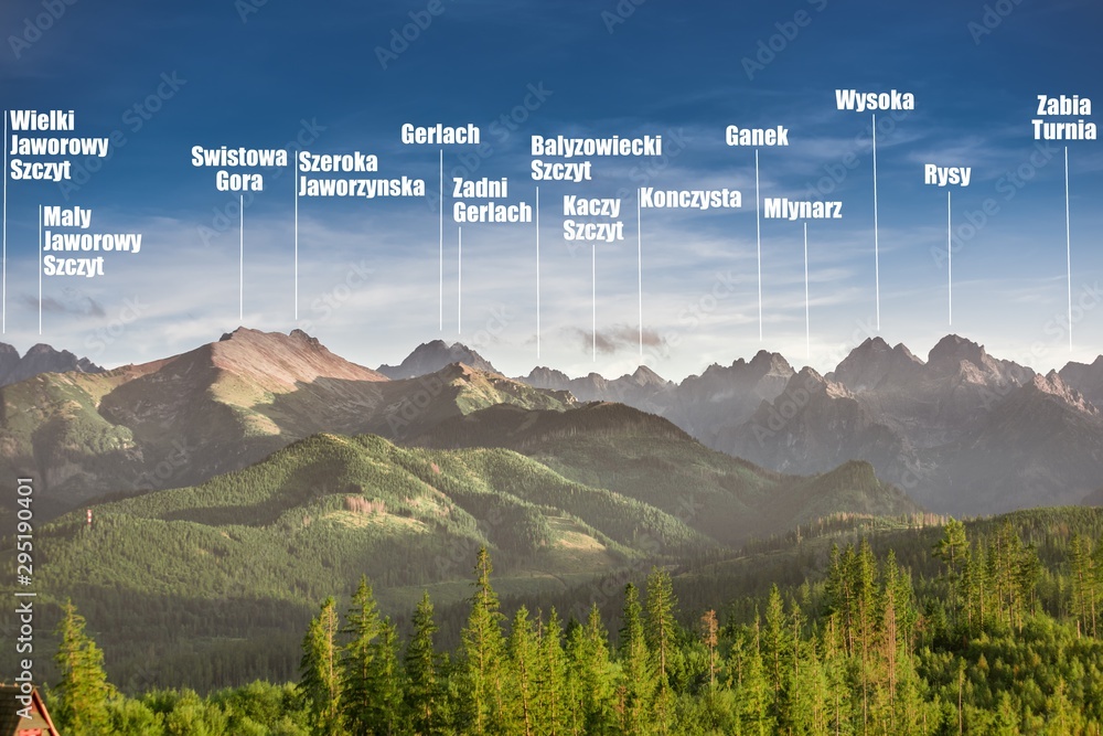 Rocky summits of Tatra Mountains - obrazy, fototapety, plakaty 