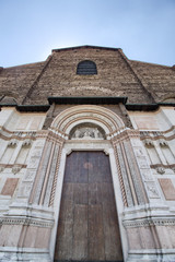 Canvas Print - Saint  Petronius Basilica in Bologna - Italy