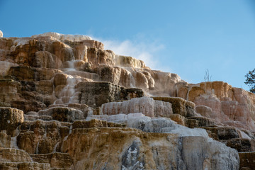 Sticker - Minerva Terraces with its travertine deposits