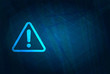 Alert icon futuristic digital abstract blue background