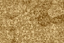 Gold Mosaic Abstract Element And Kaleidoscope Backdrop, Arabesque.