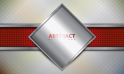 Wall Mural - abstract background with modern, luxury, and realistic style of silver and red color combination. de