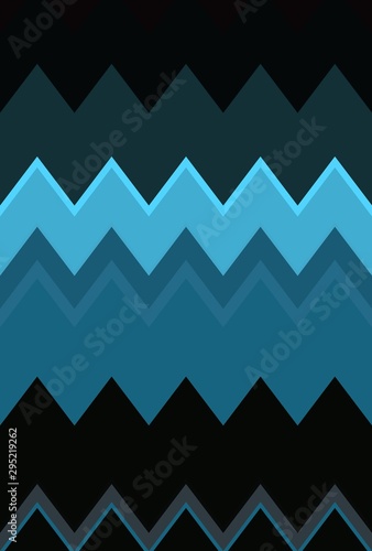 zigzag pattern dark night geometric. backdrop decoration.