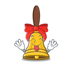 Sticker - Tongue out christmas bells in the character shape