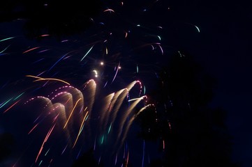 fireworks on new year's eve