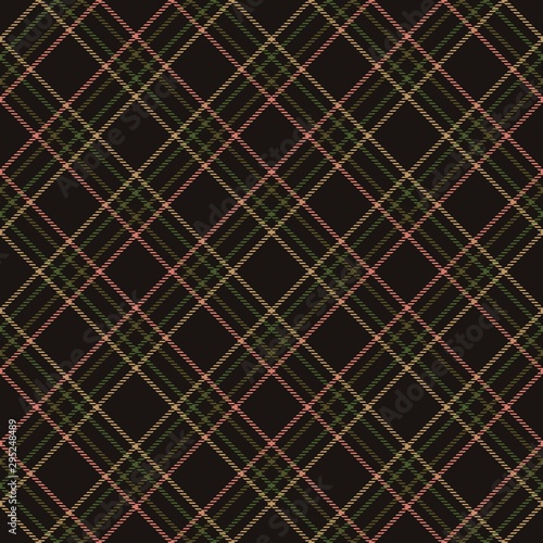 Fabric diagonal tartan, pattern textile, english retro.