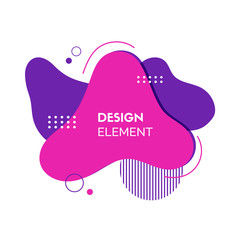 Wall Mural - abstract liquid shape. vector dynamic fluid elements. color composition for banners, logo design, la
