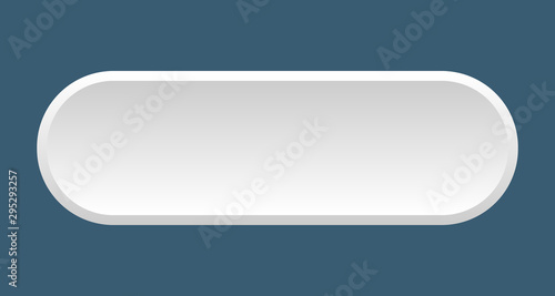 Cuadros en Lienzo blank button. blank rounded white sign. blank