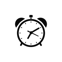 clock icon trendy flat design