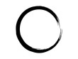Grunge black circle made for marking.Grunge isolated black oval frame.