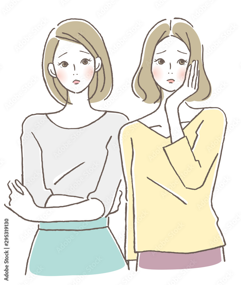 困る女性 二人 Wall Mural Wallpaper Murals Wallsheaven Tama 困る女性 二人 Wall Mural Wallpaper Murals Wallsheaven Tama