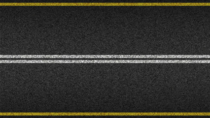 asphalt highway textured vector background. paved road with a dividing stripes