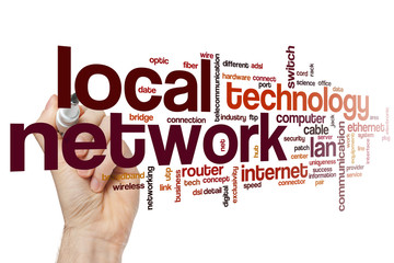 Poster - Local network word cloud