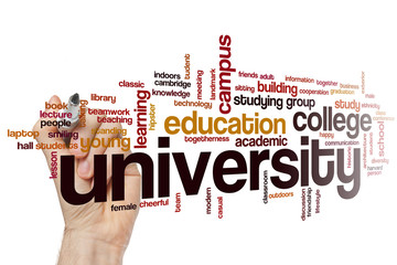 Sticker - University word cloud