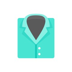 Poster - Forensic laboratory shirt icon. Flat illustration of forensic laboratory shirt vector icon for web design