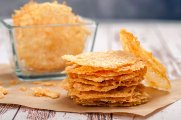 Parmesan chips.