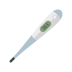 Poster - electronic thermometer icon. flat illustration of electronic thermometer vector icon for web design