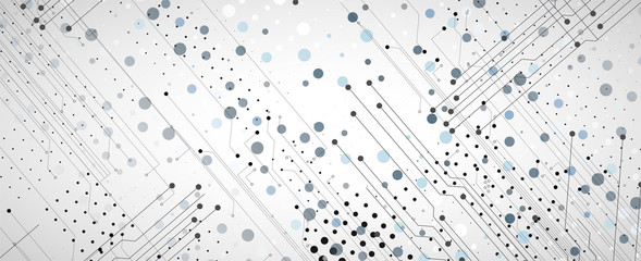 Abstract circuit board futuristic technology processing background