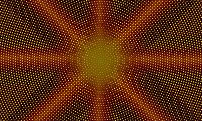 Aufkleber - abstract background with golden particles. halftone dotted design