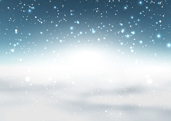 Christmas snowy background