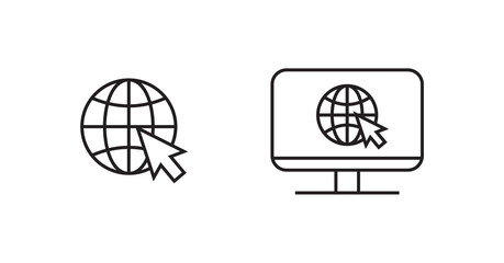 www, internet connection icons. vector illustration, logo web template.
