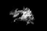 Fototapeta Niebo - Textured cloud,Abstract black,isolated on black background