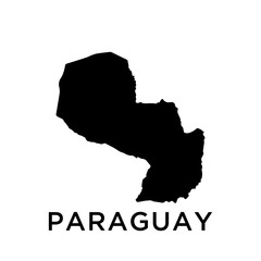 Wall Mural - Paraguay map vector design template