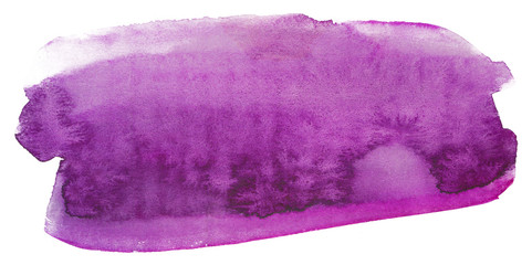 Wall Mural - violet purple watercolor stain element rectangular with texture