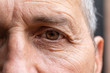 © Alessandro Grandini - Old man face with wrinkles, grey haired pensioner ageing skin close up